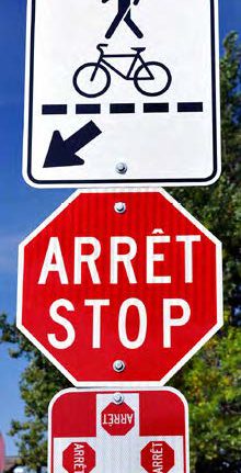 New street signs in new brunswick