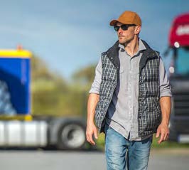 Trucker Walking