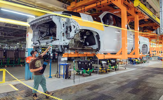 Man Building a car