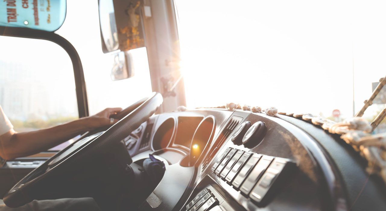 Inside truck dashboard