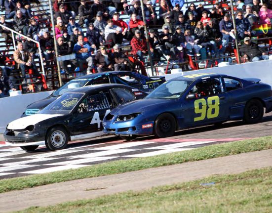 Cars Racing at Bud's Speedway