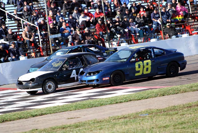 Cars Racing at Bud's Speedway